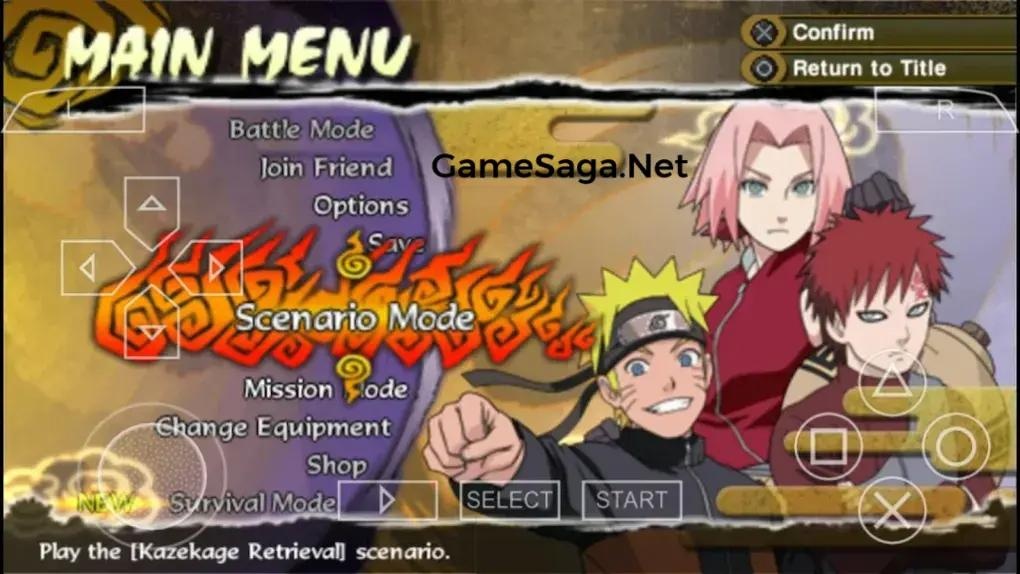 Naruto Shippuden Ultimate Ninja Storm 4 PSP ISO Download